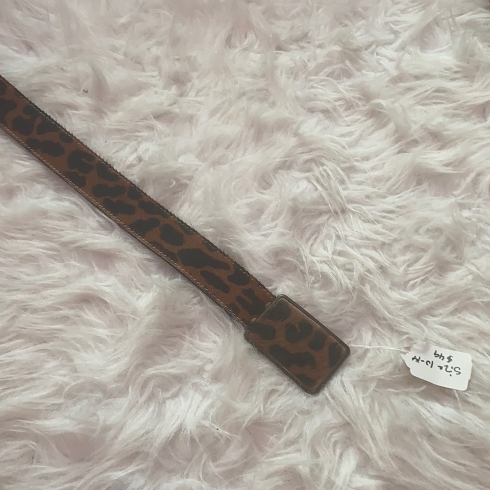 Homemade,cheetah print, buckle belt